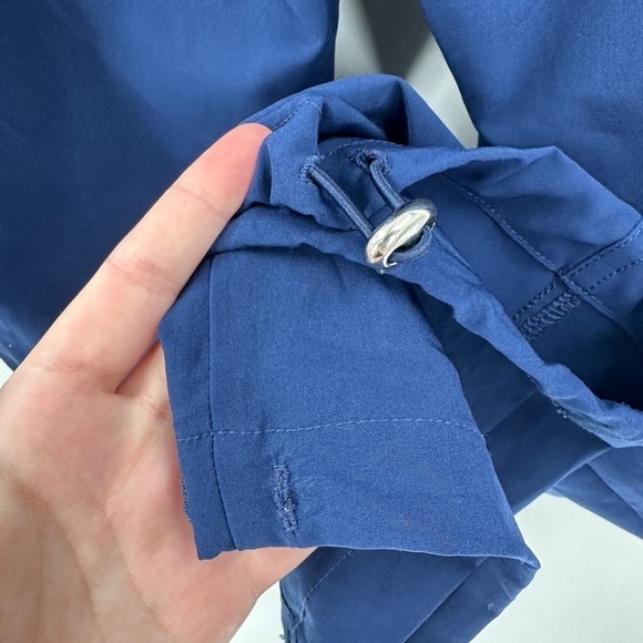 Chico's Blue Pockets Elastic Waistband Pull-On Workout Ankle Pants Size Medium - Picture 8 of 14